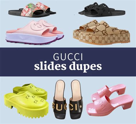 gucci slide sandals fake|Gucci clogs dupe.